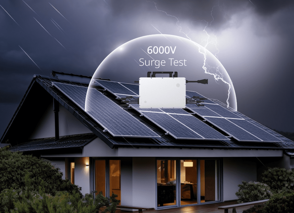 Hoymiles microinverter passed the 6000V surge test